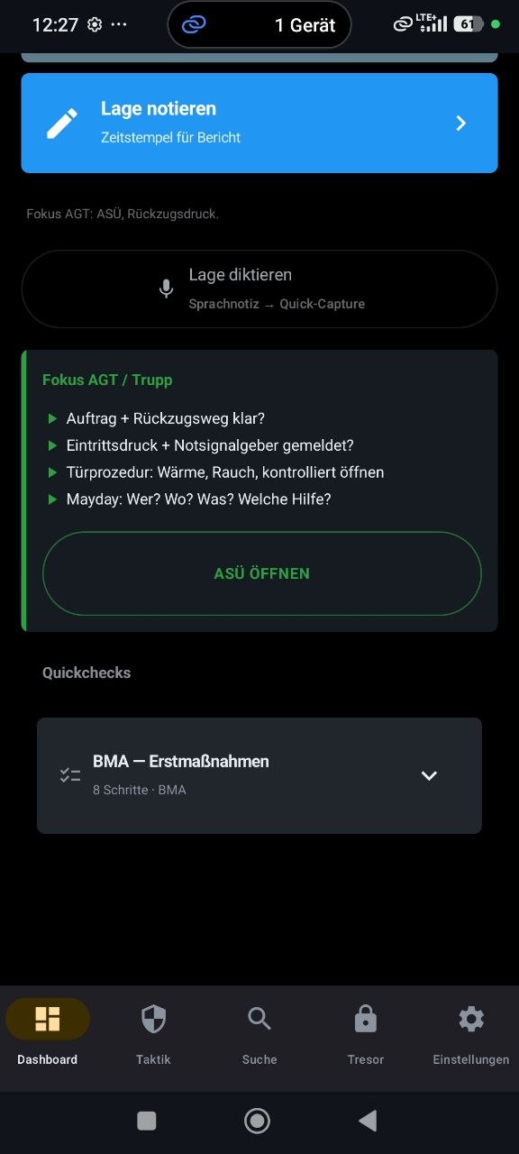 Feuerwehr-Quickchecks im Einsatz-OS